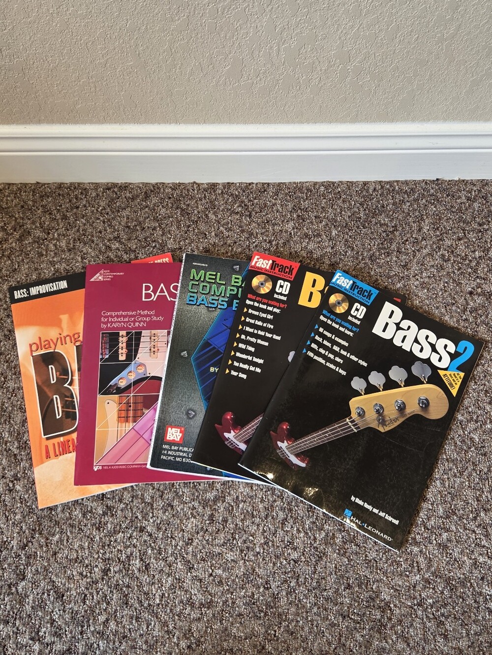 Bass Guitar Instruction Book Set - Includes CD's!